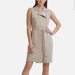 Moto Sheath Calvin Klein Dress